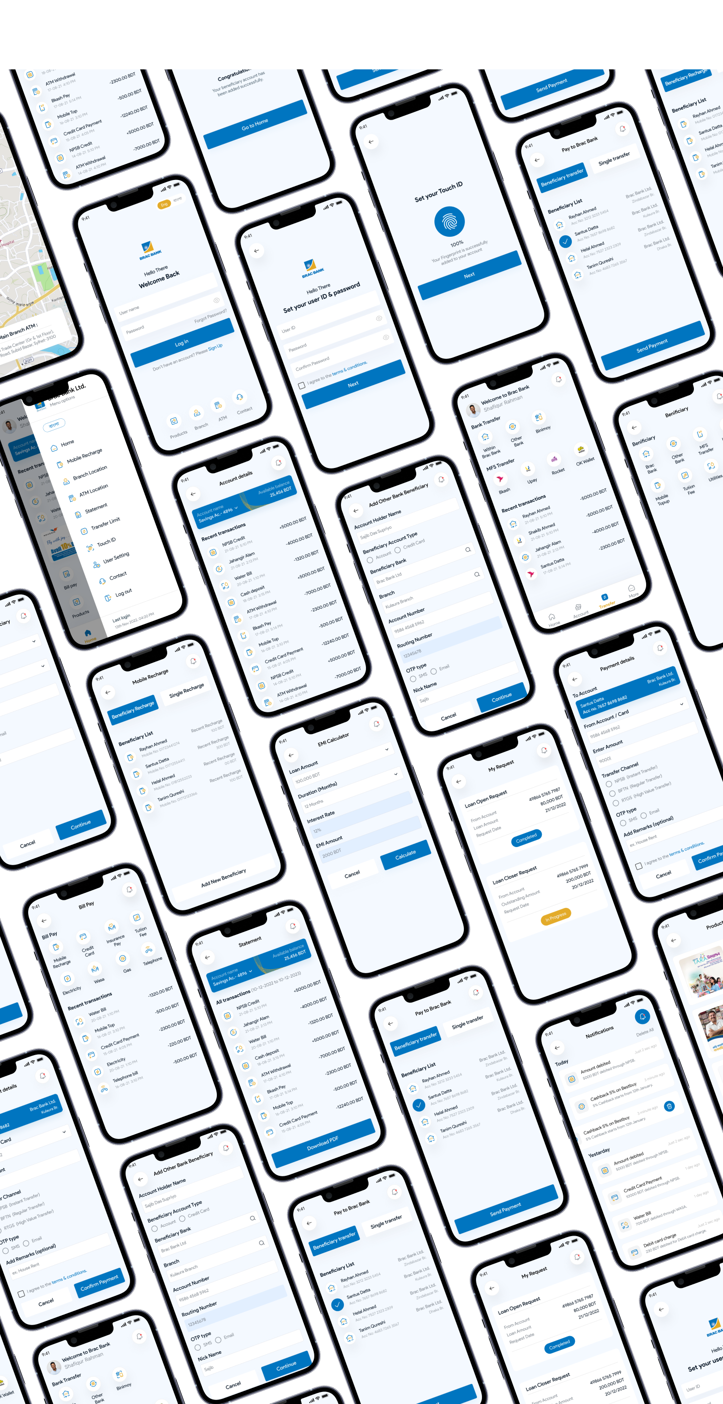 UI screens