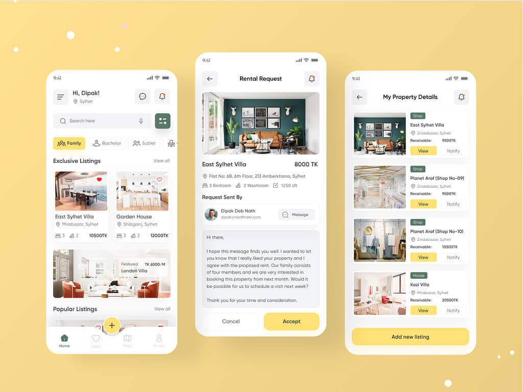 RentFinder property rental app